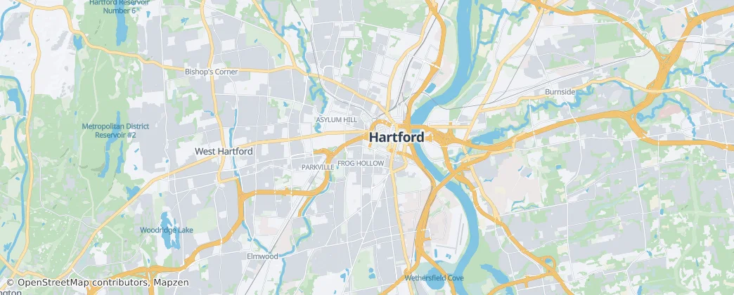 Hartford — Mapa