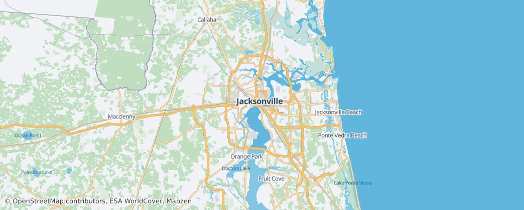 Jacksonville — Map