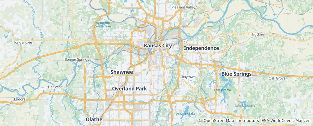 Mapa Kansas City
