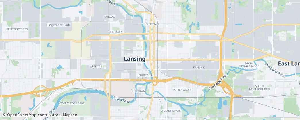 Lansing — Map