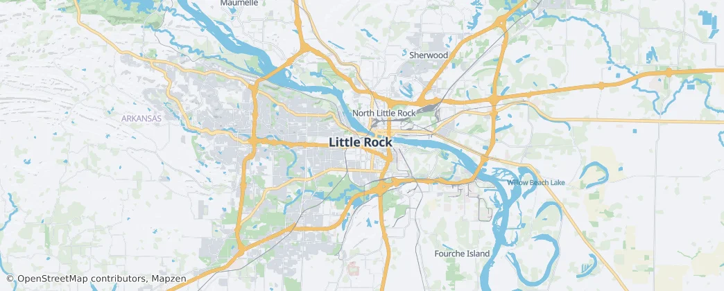 Little Rock — Mapa