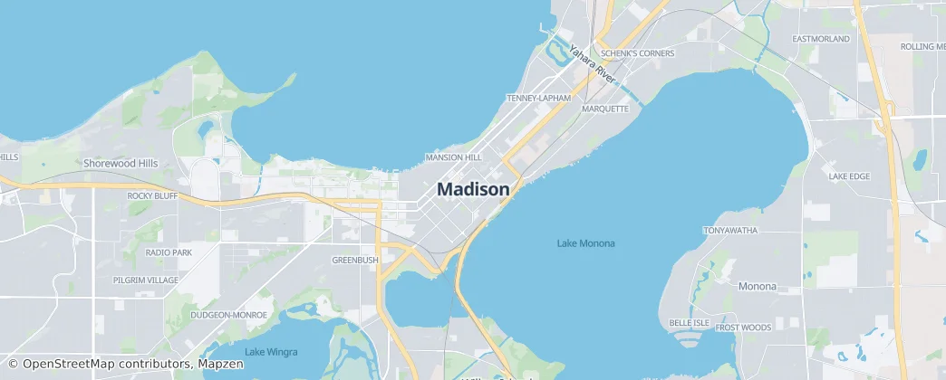 Madison — Map
