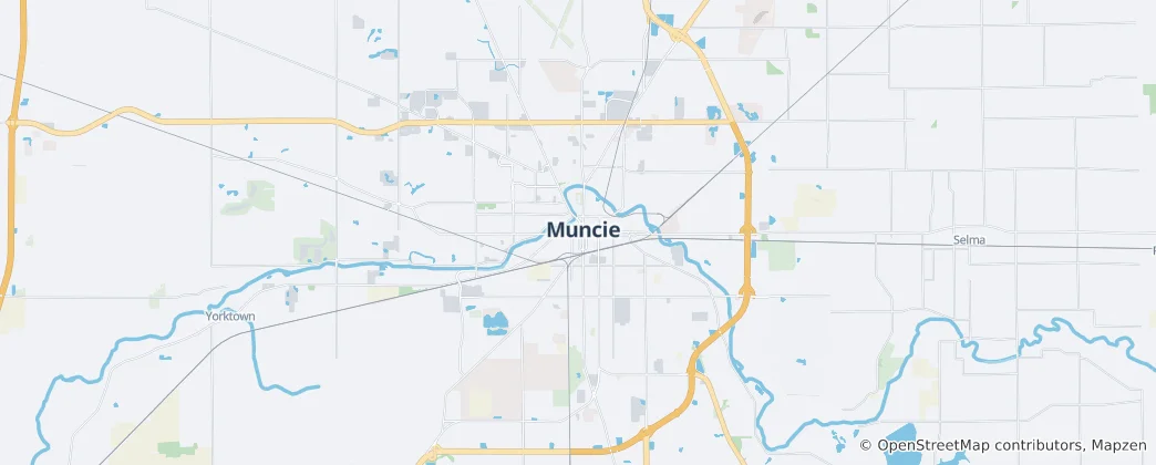 Map of Muncie