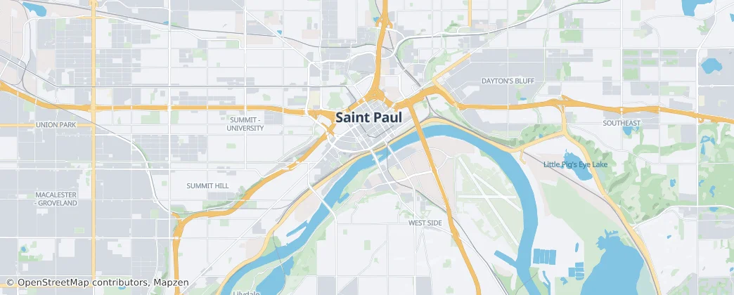 Saint Paul — mapa