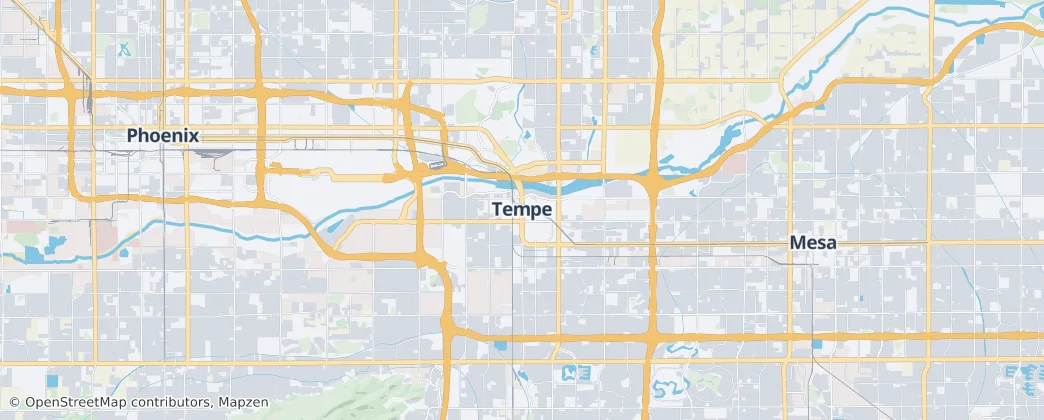 Tempe — Mappa