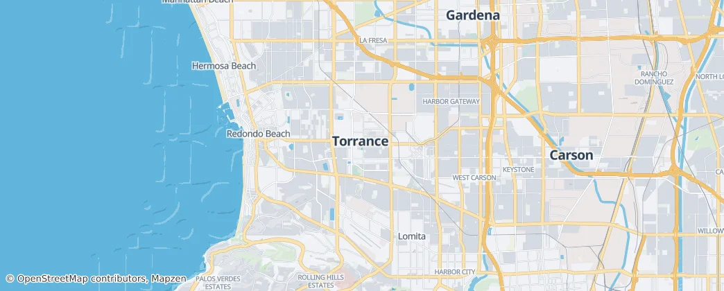 Torrance — mapa