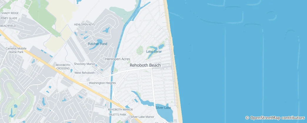 Mapa Rehoboth Beach