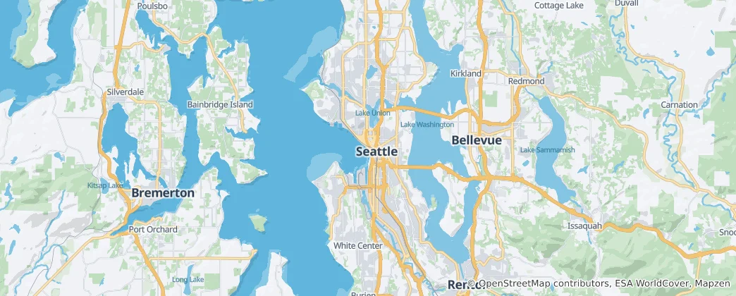 Mapa Seattle