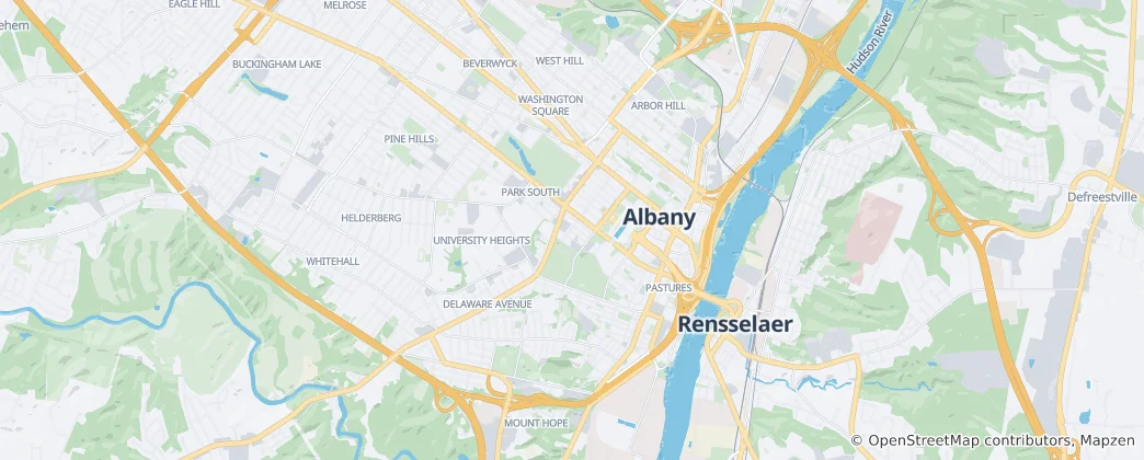 Karte von Albany