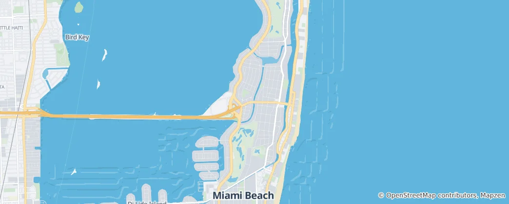 Mapa Miami Beach