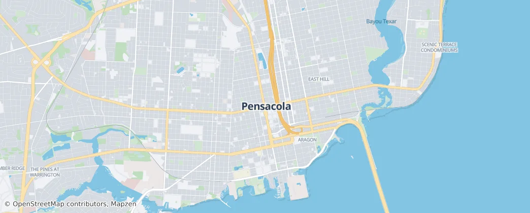 Pensacola — Karte