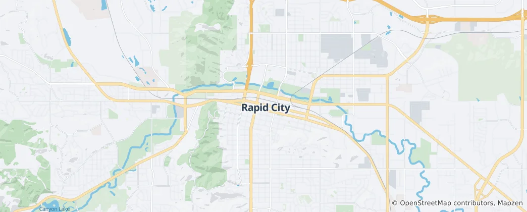 Mapa Rapid City