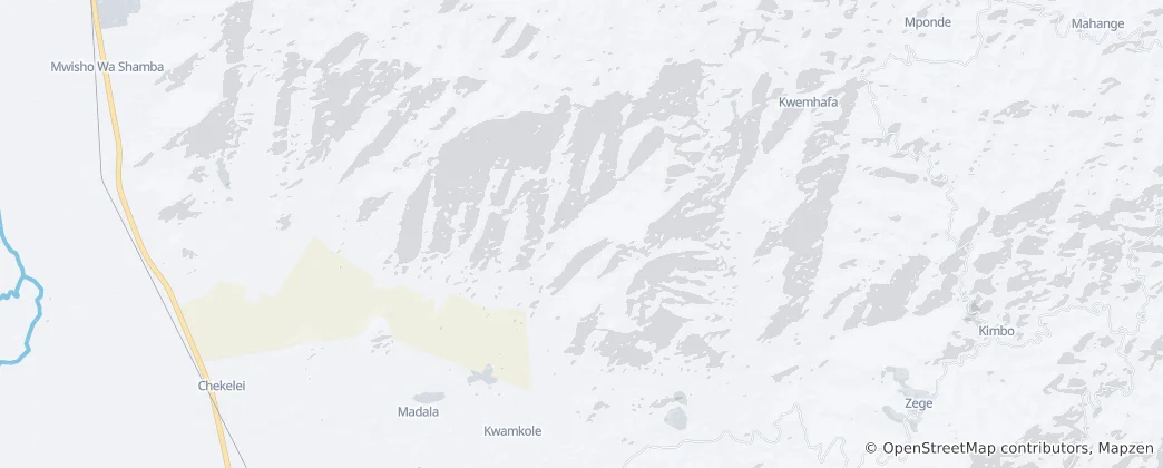 Map of Usambara