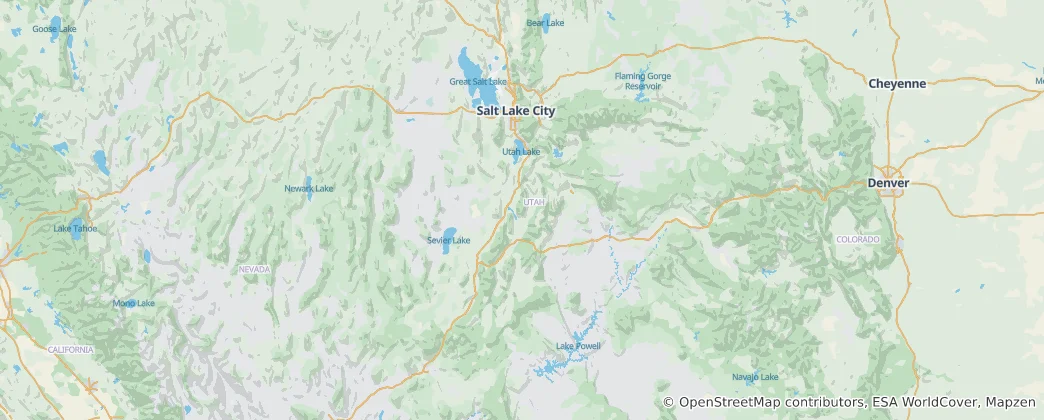 Karte von Utah
