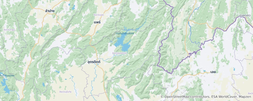 Mapa de Uttaradit