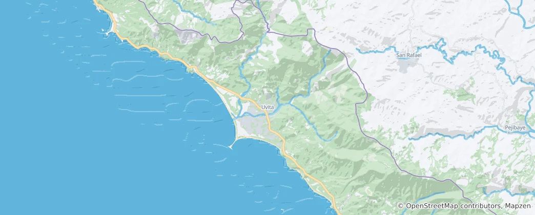Karte von Uvita
