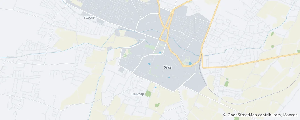 Map of Khiva city