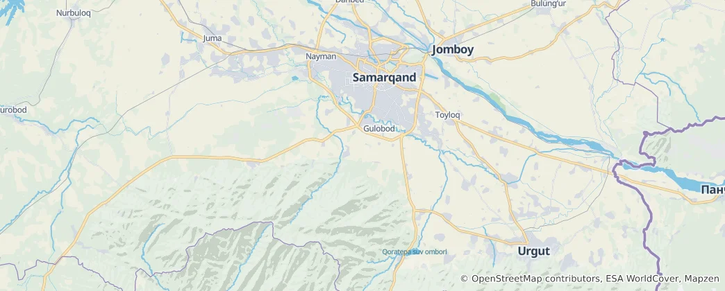 Map of Samarkand