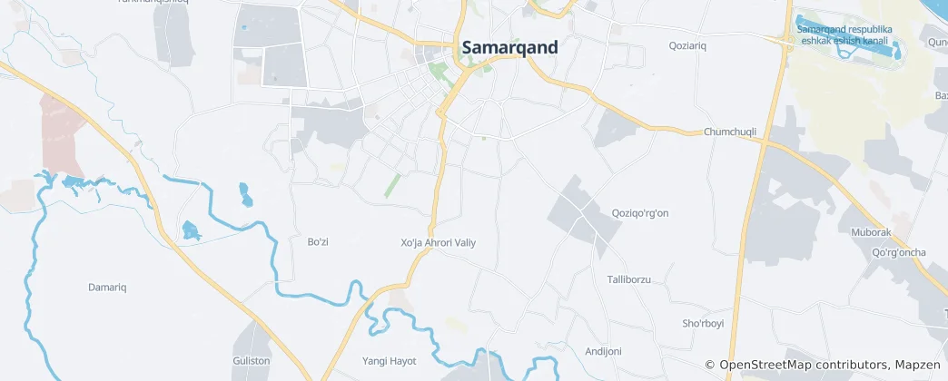Karte von Samarkand city