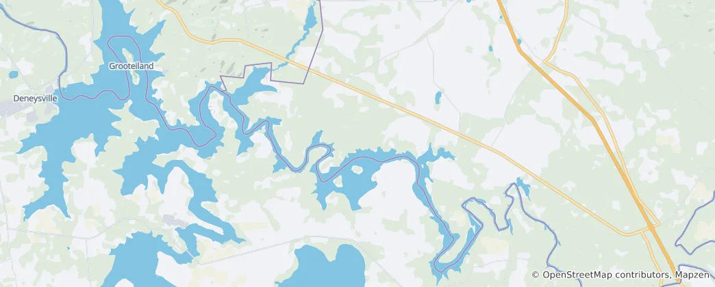 Mapa Vaaldam Nature Reserve