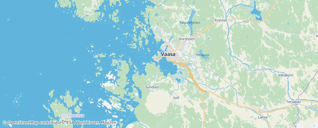 Vaasa — Kaart