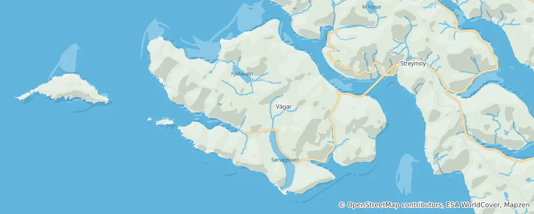 Mappa di Vágar
