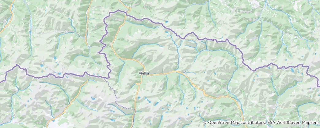 Mapa de Vale de Aran