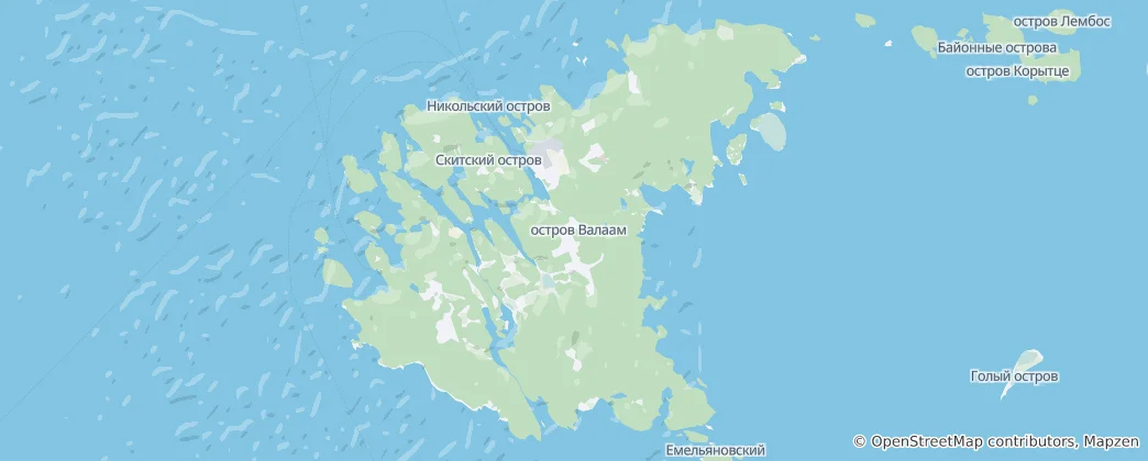 Mappa di Valaam island