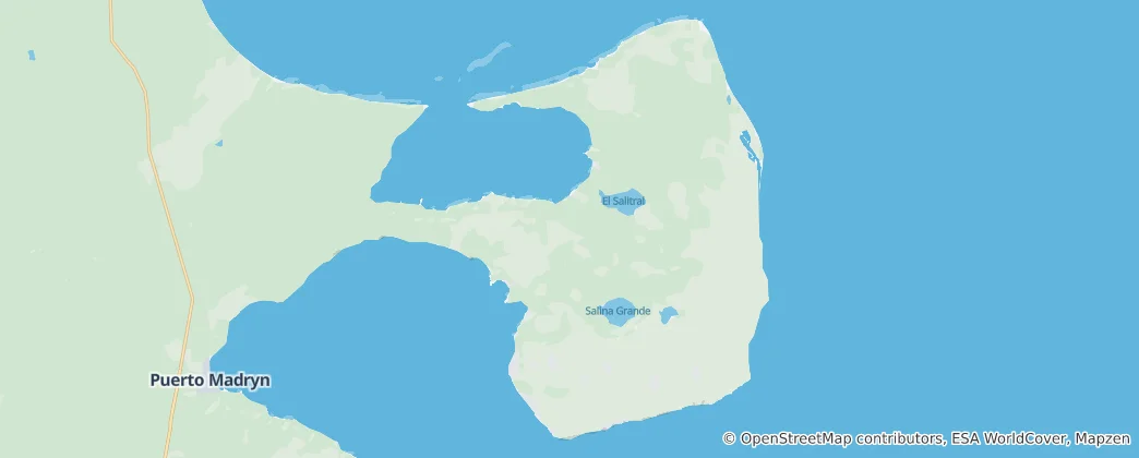 Mapa Valdes Peninsula