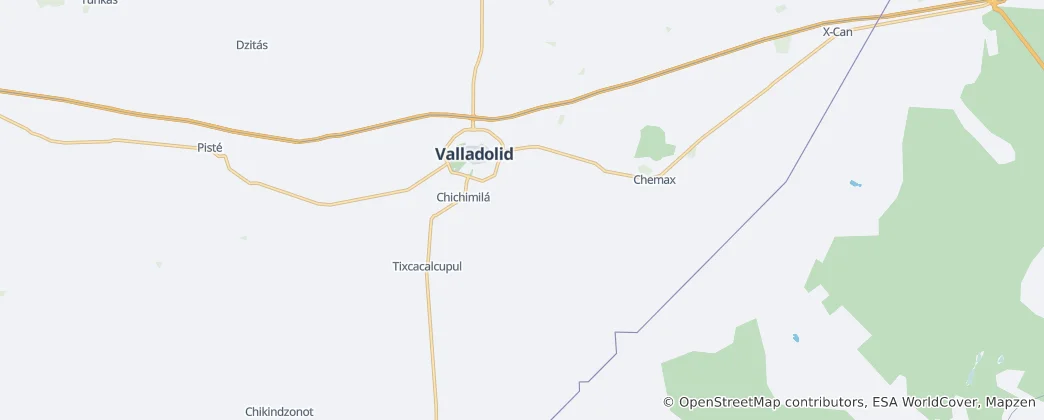 Map of Valladolid