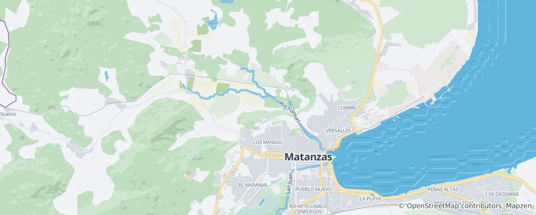 Mapa Valle de Yumurí
