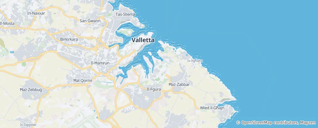Map of Birgu