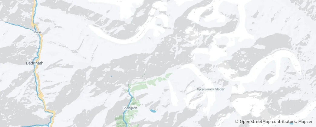 Mappa di Valley of Flowers National Park