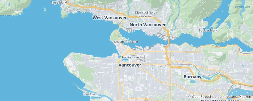Mappa di Vancouver