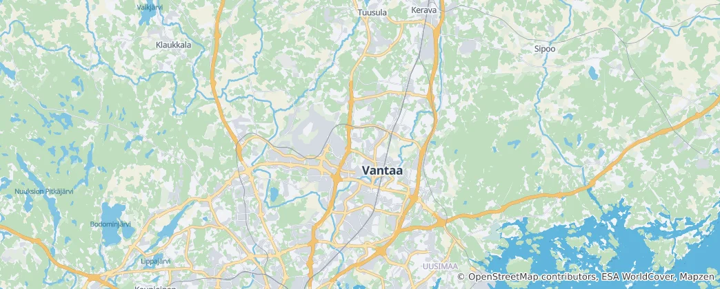 Mapa de Vantaa