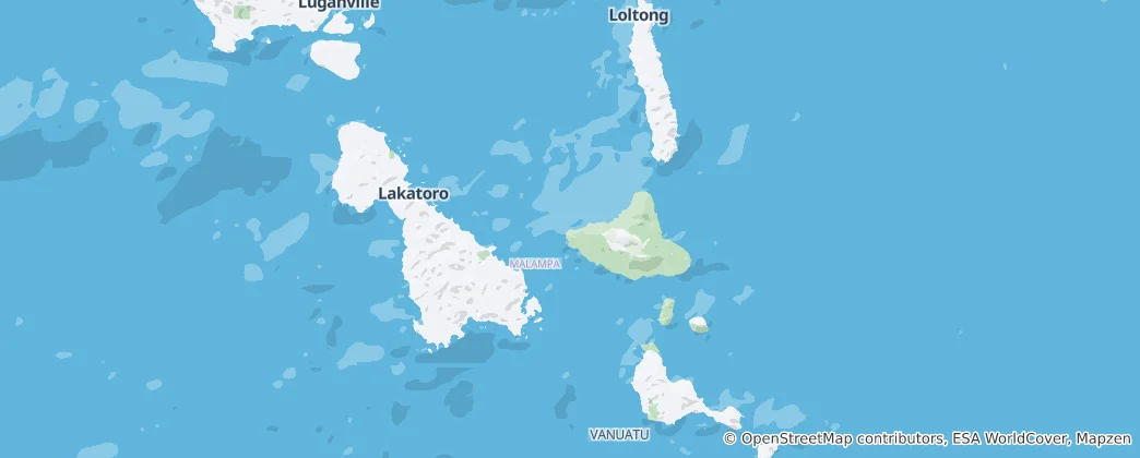 Map of Vanuatu