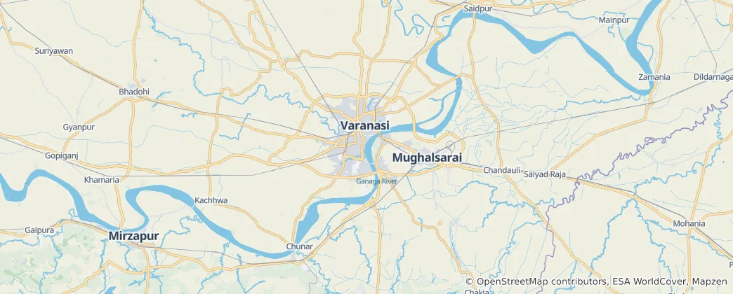 Karte von Varanasi