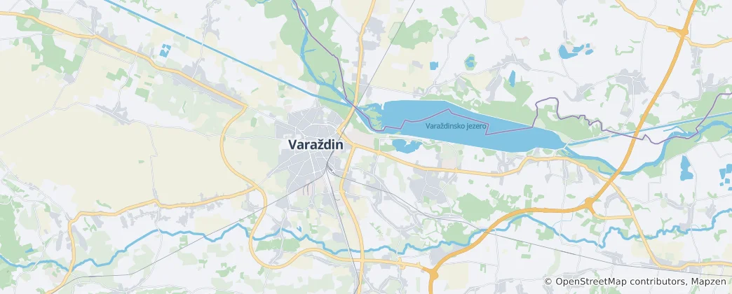 Map of Varazdin