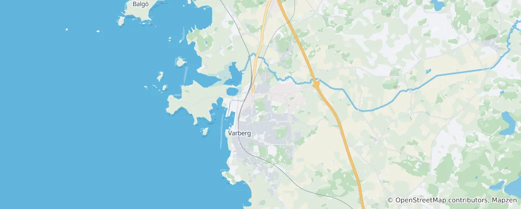 Map of Varberg