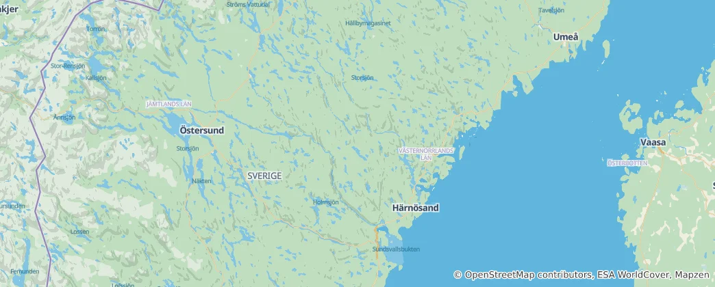 Карта Вестерноррланд