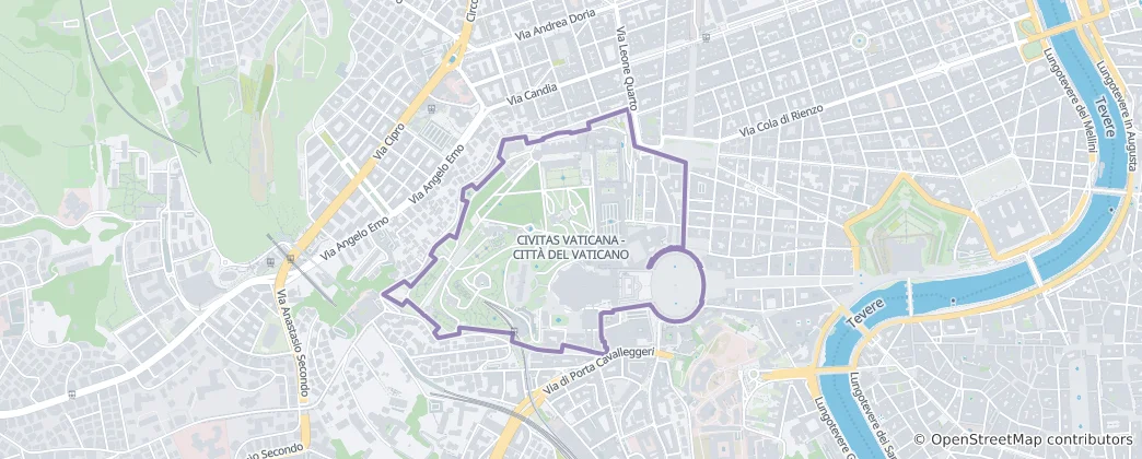 Kaart van Vaticaanstad