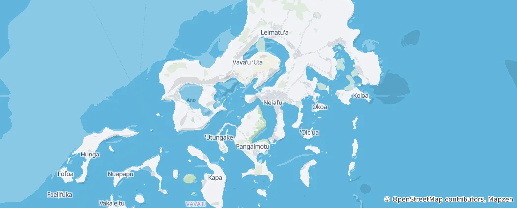 Mapa de Vavaʻu