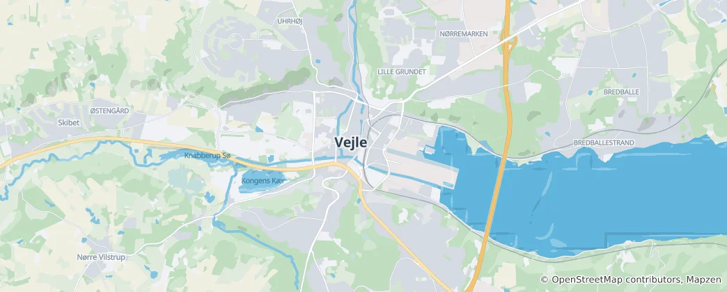 Mapa Vejle