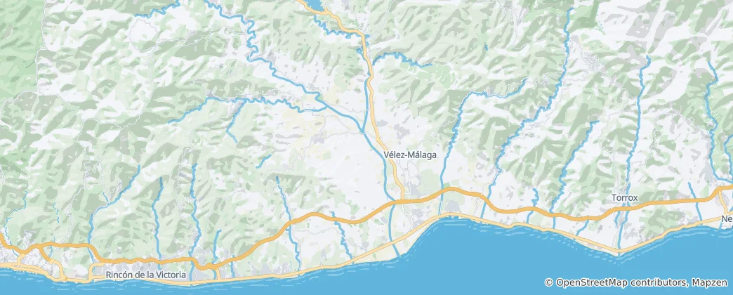Map of Velez-Malaga