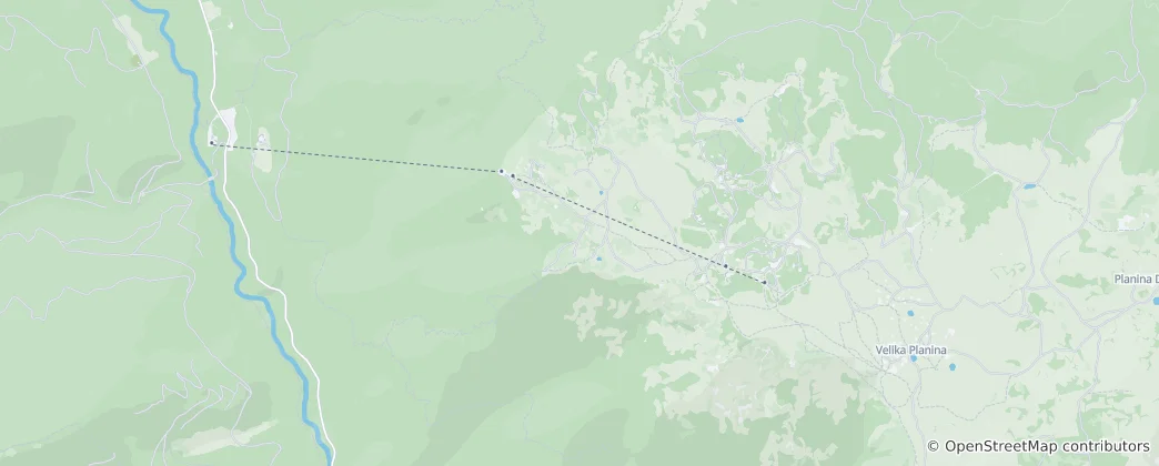 Map of Velika Planina