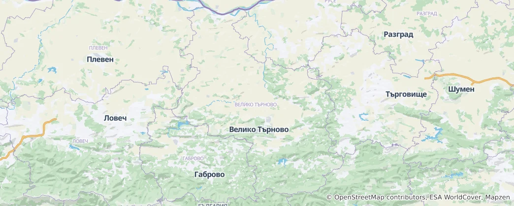 Térkép: Veliko Tarnovo megye