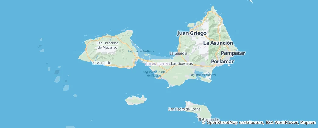 Map of Nueva Esparta