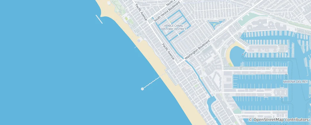 Mapa de Venice Beach