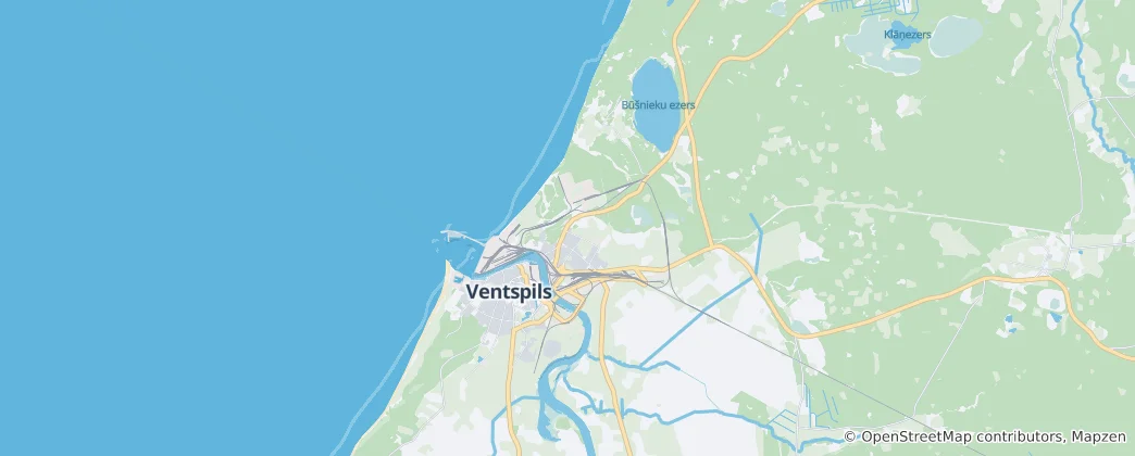 Térkép: Ventspils