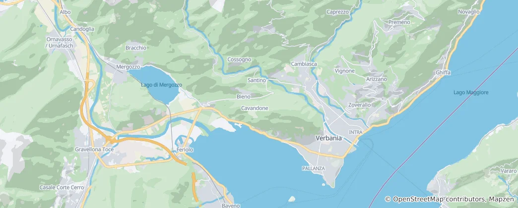 Mapa De Verbania